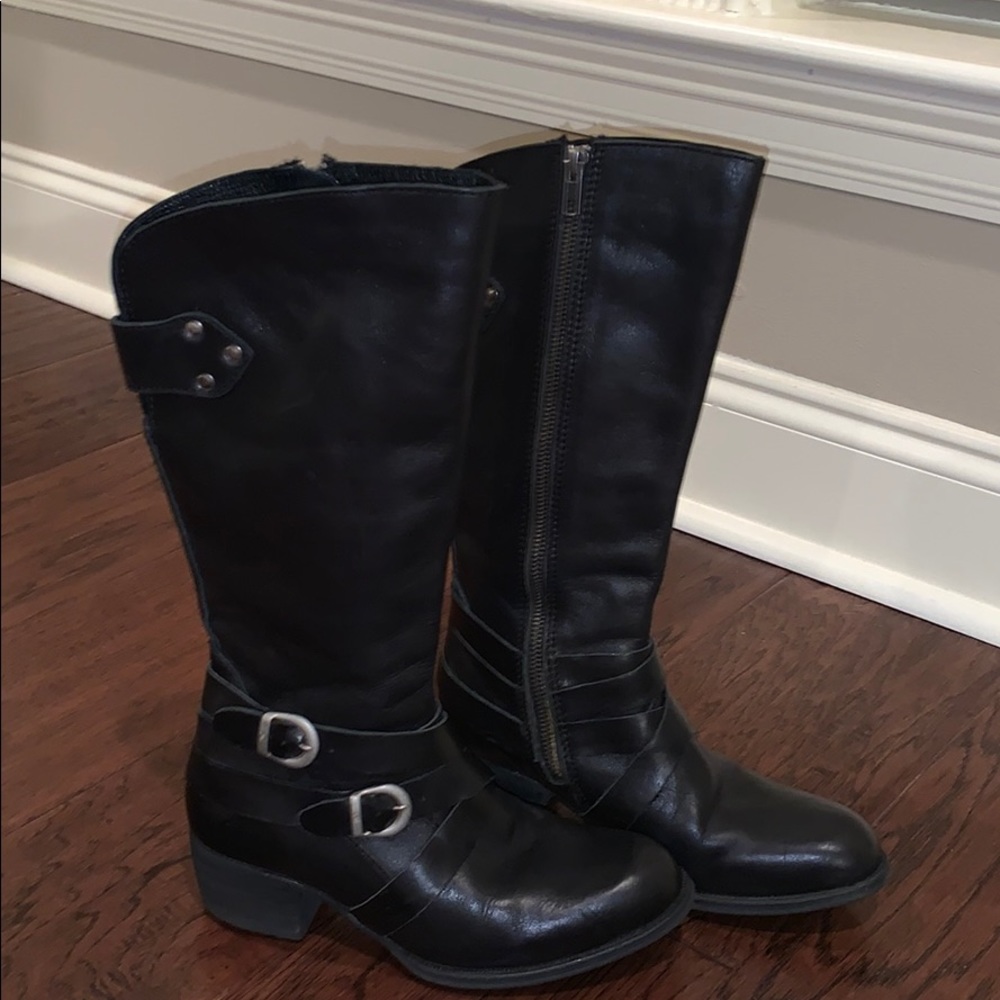Born Black Leather Boots, 7